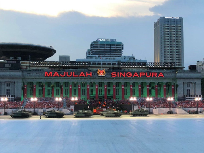 Quang cảnh dưới Quảng trường Padang. Nguồn ảnh: Mediacorp