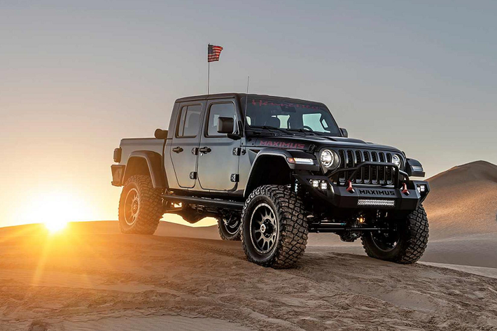 Hennessey sử dụng mẫu xe địa hình Jeep Gladiator 2020 làm nền tảng cho mẫu xe bán tải hạng nặng Maximus 1000 của mình.