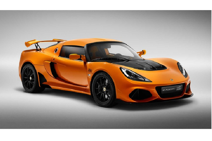 Siêu xe Exige Sport 410 20th Anniversary Edition thêm 3 màu hoài cổ gồm Chrome Orange, Laser Blue, và Calypso Red, cùng các màu có sẵn trước đây như Saffron Yellow, Motorsport Black, và Arctic Silver.