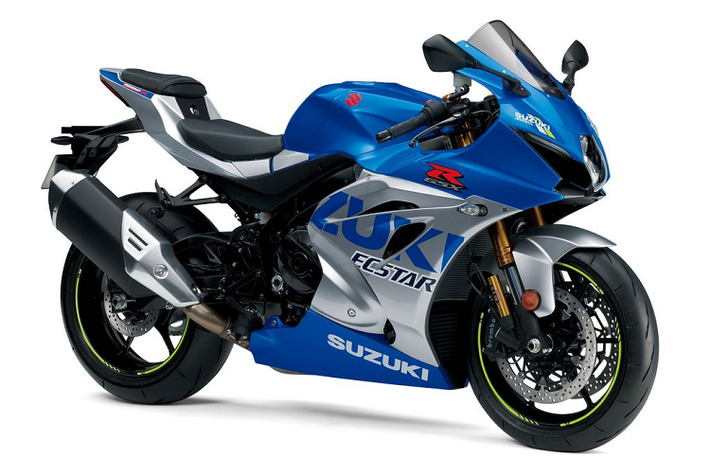 Suzuki GSX-R1000R 100th Anniversary Limited Edition được bán ra với 2 tuỳ chọn màu sơn, bao gồm màu xanh truyền thống Traditional Blue và màu xám Slate Silver.