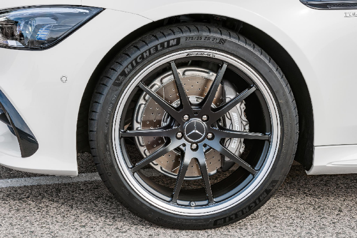 Trong danh mục sản phẩm của Mercedes-Benz, Mercedes-AMG GT 4-Door được định vị ở phân khúc cao hơn so với dòng CLS-Class, khi bản thân dòng CLS chính là đối thủ xứng tầm của Audi A7 Sportback hay BMW 8 Series Gran Coupe. Tất cả các phiên bản GT 4-Door đều được sản xuất bởi bộ phận hiệu năng cao Mercedes-AMG.