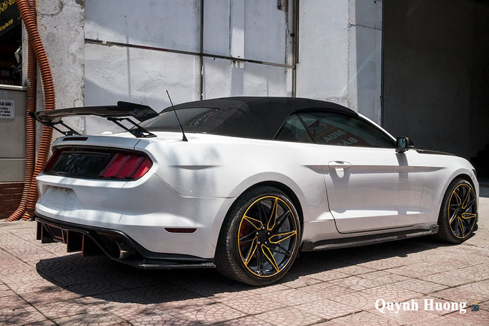 Theo tìm hiểu, chiếc Ford Mustang mui trần này về nước cách đây khoảng 3 năm và chủ nhân ở Sài Gòn đã bỏ ra khoảng 300 triệu đồng để nâng cấp gói bodykit độc đáo. Trong số này, cửa "cắt kéo" là một trong những chi tiết khiến tín đồ mộ điệu tỏ ra thích thú bởi nó gợi nhớ đến những chiếc xe thuộc thương hiệu xe thể thao Ý - Lamborghini. Riêng 2 cánh cửa của chiếc mui trần này cho đến nay vẫn chưa có chiếc Ford Mustang thứ 2 ở Việt Nam được nâng cấp theo phong cách rất riêng này.