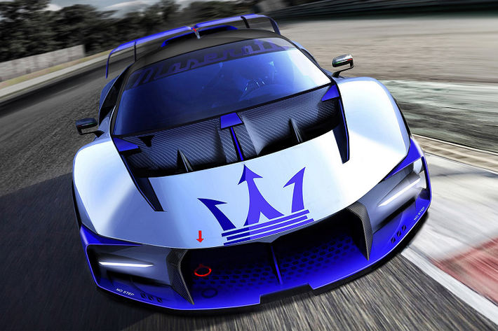 Maserati cho biết khoang nội thất của xe được trang bị phần lồng cuộn, vô lăng bằng sợi carbon với màn hình tích hợp, một vài công tắc và ghế đua với dây đai sáu điểm cho người lái. Ghế hành khách là tùy chọn, cũng như màn hình phụ để đo từ xa và camera quan sát phía sau.