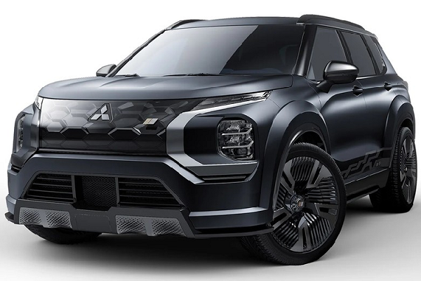Tuy gọi là xe concept nhưng Mitsubishi Vision Ralliart 2023 mới sở hữu thiết kế ngoại thất khá giống với Mitsubishi Outlander hiện đang bán trên thị trường. Tuy nhiên, so với Mitsubishi Outlander, mẫu xe concept này trông hầm hố hơn.
