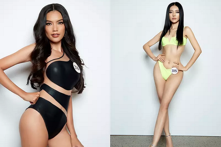 Lê Hoàng Phương - top 10 Hoa hậu Hoàn vũ Việt Nam 2019 và Bùi Lý Thiên Hương - Hoa hậu Việt Nam toàn thế giới 2018.