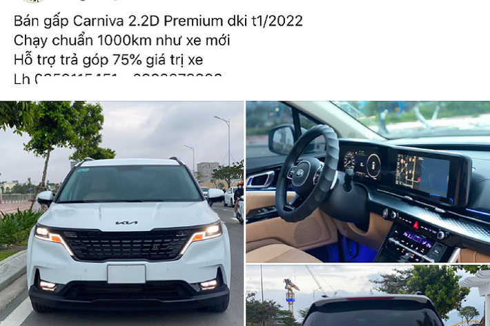 Hiện chưa rõ lý do gì khiến chủ xe nhanh chóng bán lại Carnival 2022 mới, ngoài những lý do cá nhân, có lẽ chủ xe đã không mặn mà Carnival 2022, hoặc có lựa chọn khác tốt hơn như nâng cấp lên các dòng xe sang.