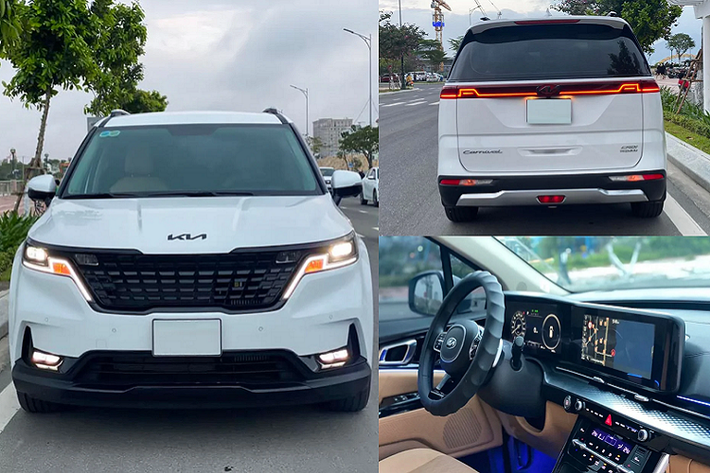 Theo thông tin rao bán, chiếc Kia Carnival 2022 mới phiên bản máy dầu 2.2D Premium (8 ghế) này được đăng ký lần đầu hồi tháng 1/2022 với ODO dừng lại ở mức 1.000km. Hiện tại, xe đang được chào bán với giá “thách cưới” 1,360 tỷ đồng.