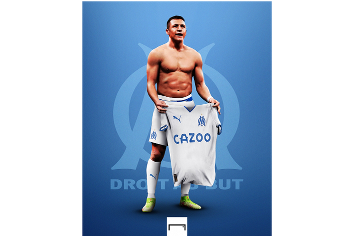 Alexis Sanchez bắt đầu cuộc phiêu lưu mới ở Marseille. (Ảnh: Goal)