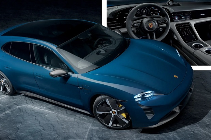 Porsche Taycan Sport Turismo 2022 về cơ bản là một phiên bản Cross Turismo nhưng được phát triển hướng đến một vẻ đẹp thẩm mỹ thể thao và thiên về xe đua đường trường. Ngoại thất của xe không còn những ốp nhựa có phần hơi “rườm rà”, kết hợp cùng khoảng sáng gầm thấp hơn.