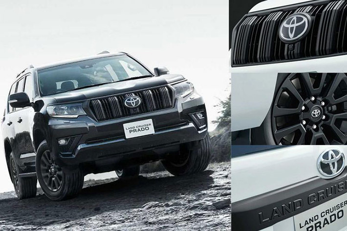 Hãng xe Nhật Bản đã giới thiệu phiên bản Toyota Land Cruiser Prado Matte Black Edition cho thị trường quê nhà, gói này bổ sung các chi tiết trang trí sơn đen mờ quanh thân xe, bao gồm lưới tản nhiệt, viền đèn sương mù và đèn pha.