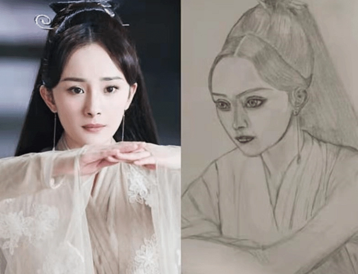 Nhân vật Tiểu Yến Tử nhưng là trong một bộ phim "kinh dị" nào đó ở Tử Cấm Thành. Nữ diễn viên Triệu Vy mà biết chủ nhân của bức vẽ này thì sẽ hờn trách mất thôi