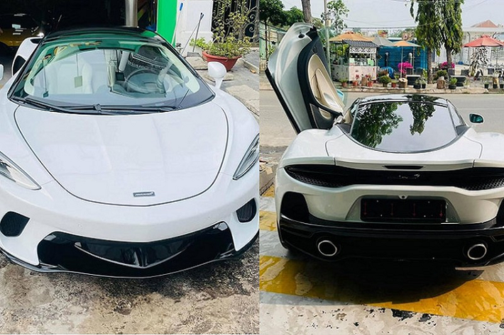 Đây hiện là chiếc siêu xe McLaren GT duy nhất có mặt tại dải đất hình chữ S, xe mới được chủ nhân 9X ở Cần Thơ cho lên Sài thành để thay bộ áo mới đón Tết Nhâm Dần này.