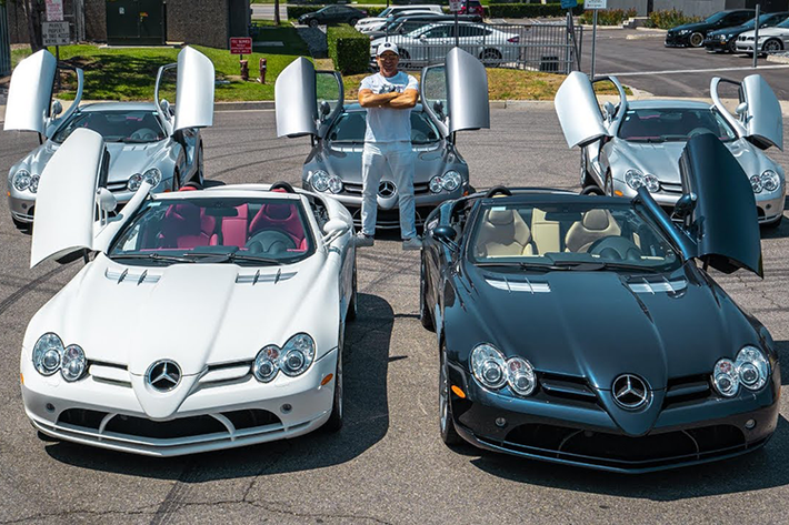 Có thể nói, Manny Khoshbin là 1 trong những tay cuồng siêu xe Mercedes-Benz SLR McLaren nhất thế giới khi đã sở hữu 10 chiếc và còn 1 số dự án đặc biệt khác mà đại gia này đang theo đuổi với siêu xe mũi tên bạc.