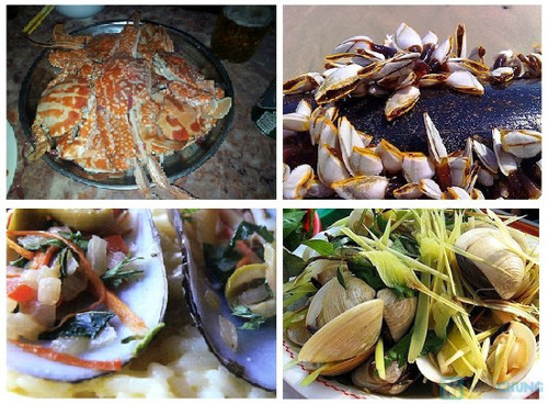Giá ở đây khá cao nhưng bù lại rất “xứng đáng”. Nhà hàng chế biến theo sở nguyện của thực khách. Theo đánh giá của nhiều người thì xuống bè ăn là tươi ngon nhất. Và bè Hồng Đậm ở đường bao biển cột 5 được nhiều người đánh giá cao. Ảnh: dulich-halong
