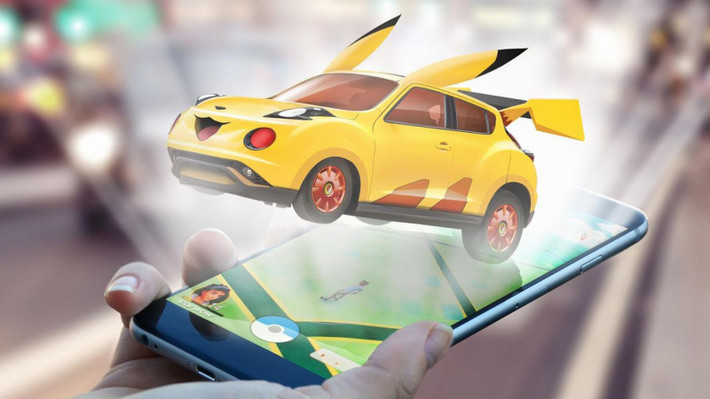 Pikachu được biết đến là chú mèo máy có khả năng tích và phóng điện được gắn với hình ảnh của chiếc xe Nissan Juke.