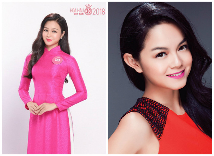 Thí sinh Hoa hậu Việt Nam Nguyễn Thị Nhật Minh - cô sinh viên ĐH Ngoại thương TP HCM được mệnh danh là "em gái Phạm Quỳnh Anh" vì cả hai đều có vẻ đẹp tròn trịa.
