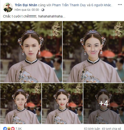 Không chỉ đông đảo cư dân mạng mà nhiều sao Việt cũng không thể cưỡng lại sức hút của bộ phim "Diên Hi công lược". Nam ca sĩ Đại Nhân là fan cuồng của bộ phim Trung Quốc đề tài cung đấu này.