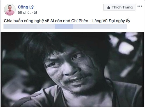 NSƯT Công Lý tiếc thương "Chí Phèo" Bùi Cường của "Làng Vũ Đại ngày ấy".