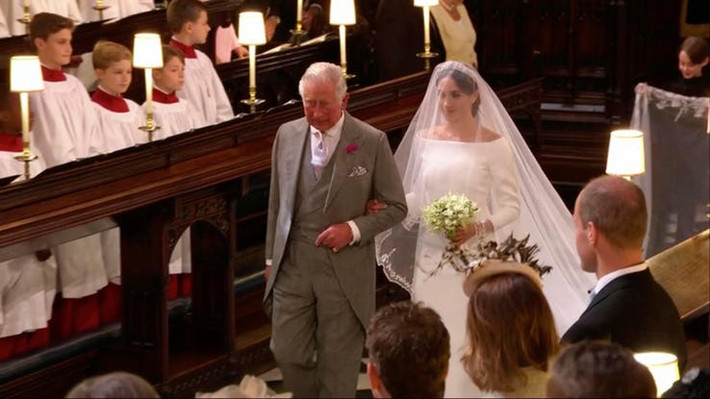 Cha của Meghan, Thomas Markle, đã không thể cầm tay đưa con gái vào lễ đường bởi ông mới trải qua một cuộc phẫu thuật sau cơn đau tim. Ảnh: The News Amed