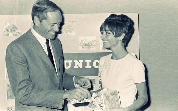 Audrey Hepburn là diễn viên trong "thời kỳ hoàng kim" của Hollywood. Bà còn làm việc cho UNICEF và Liên Hiệp Quốc về các vấn đề thúc đẩy chương trình thích hợp cho trẻ em như thức ăn, nước và giáo dục.