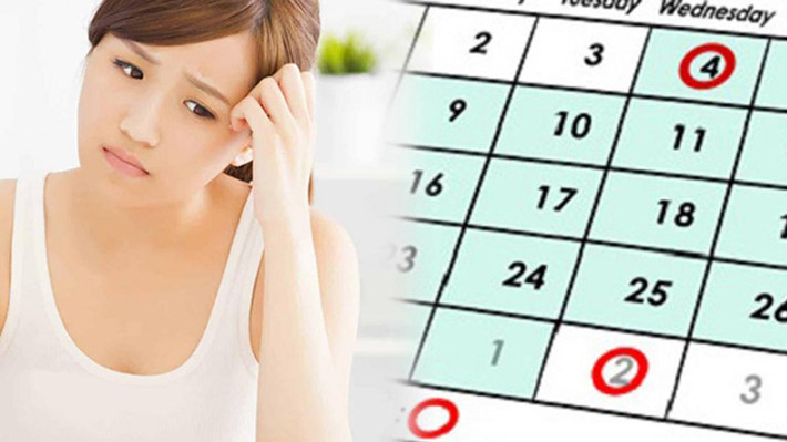 Kinh nguyệt không đều được coi là một trong những dấu hiệu vô sinh. Ảnh: vhea.
