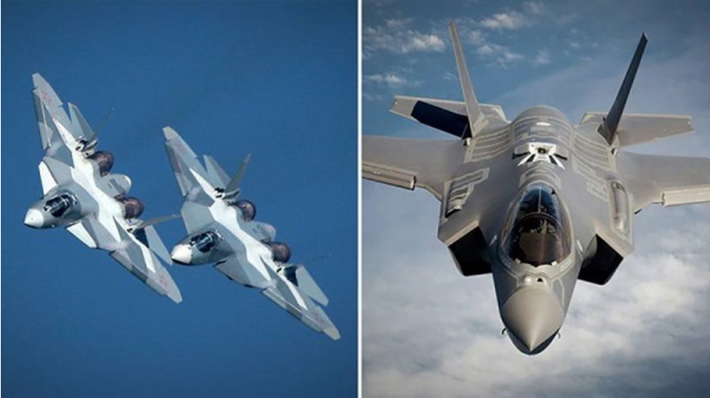 Vào ngày 10/2, triển lãm hàng không vũ trụ Ấn Độ lần thứ 15 - Aero India 2025 chính thức khai mạc tại Căn cứ Không quân Yelahanka, đánh dấu một trong những triển lãm quốc phòng được mong đợi nhất trong lịch sử gần đây. Sự kiện năm nay sẽ có màn đối đầu lịch sử giữa hai trong số những máy bay chiến đấu tàng hình thế hệ thứ năm tiên tiến nhất thế giới: Sukhoi Su-57 của Nga và F-35 Lightning II của Không quân Hoa Kỳ. Ảnh: Getty Images