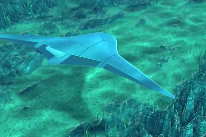 USV có thể hoạt động như một nền tảng phóng ngư lôi di động, tăng cường tính linh hoạt và khả năng tấn công bất ngờ trên biển. Ngoài ra, UUV cũng có thể được thiết kế để mang theo ngư lôi mini, giúp tăng cường khả năng chiến đấu dưới nước. Ảnh: Darpa