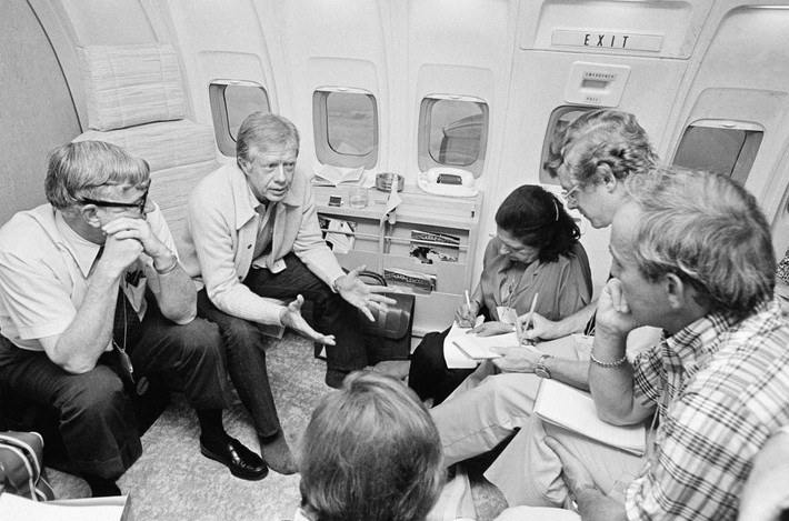 Tổng thống Jimmy Carter đã tổ chức 59 cuộc họp báo chính thức trong nhiệm kỳ của mình. Ảnh: AP.