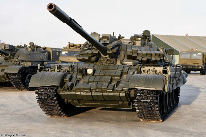 Gói nâng cấp đầy tham vọng nhất cho thiết kế được thực hiện ở Nga là T-55MV-1 được phát triển vào những năm 1980 cho Hải quân đánh bộ Liên Xô, mẫu xe tăng được nâng cấp bao gồm tích hợp giáp phản ứng nổ Kontakt-1, khả năng sử dụng đạn dẫn đường mới, tích hợp vũ khí tên lửa và nâng cấp sức mạnh động cơ.