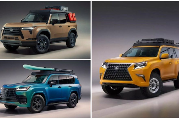 Theo đó, cả 3 chiếc xe độ Lexus tại SEMA 2023 đều được trang bị những phụ kiện kịch độc đến từ chương trình Sản phẩm phụ kiện liên kết (AAP) của hãng. Tại gian hàng của Lexus, mẫu GX độ thế hệ mới được coi là tâm điểm, thu hút mọi sự chú ý của người xem. Được biết, bản độ mới này được phát triển dựa trên bản GX 550 Overtrail+ cao cấp nhất.