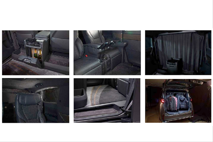Không gian nội thất bên trong mẫu MPV này đã được Toyota Auto Body cải tiến thành không gian ấm cúng hơn cho hành khách. Khác với mẫu xe MPV hạng sang Toyota Vellfire thông thường, mẫu xe concept này chỉ được trang bị nội thất 4 chỗ ngồi. Cụ thể hơn, xe chỉ có 2 ghế ở khoang lái và 2 ghế ở khoang hành khách phía sau.
