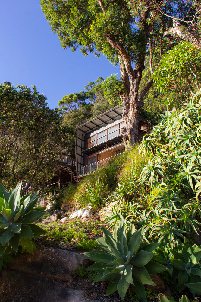 Hart House tọa lạc tại Great Mackerel Beach, Australia.