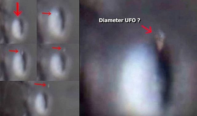 Kênh săn lùn UFO “UFOvni2012” vừa công bố những hình ảnh rõ ràng nhất từ sự kiện một vật thể nghi UFO cất cánh trên Mặt trăng. Nguồn ảnh: ufosightingshotspot.
