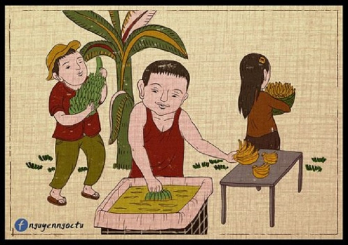 Họ còn dùng thuốc để ngâm chuối, biến từ chuối xanh, non thành chuối chín vàng, đẹp trong thời gian ngắn.