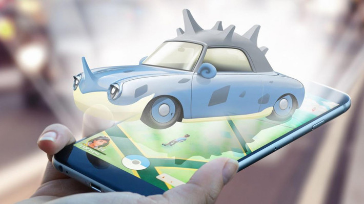 Lapras (thuộc hệ tính nước) và cóm hình ảnh giúp người chơi liên tưởng tới các loài khủng long nước ở thời kỳ cổ đại. Nó rất hiền lành và hay giúp con người đi băng qua biển bằng cách chở trên lưng nó. Nissan Figaro là hình ảnh ví von của Lapras.