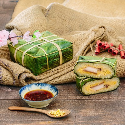 Những người mắc bệnh tim mạch cũng nên tránh xa bánh chưng để bảo vệ sức khỏe cho bản thân. Ảnh: maggi.