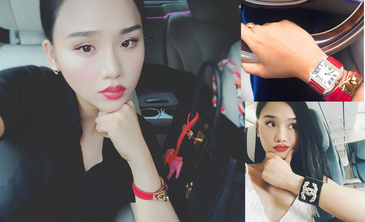 Nữ ca sĩ 28 tuổi còn được mệnh danh là "nữ hoàng đồ hiệu" khi sở hữu "kho" túi xách, đồng hồ, vòng tay, giày dép... Cô thừa nhận từng cuồng đồ hiệu đến nỗi bị mẹ mắng sao không dùng tiền đó để mua đất, mua nhà...