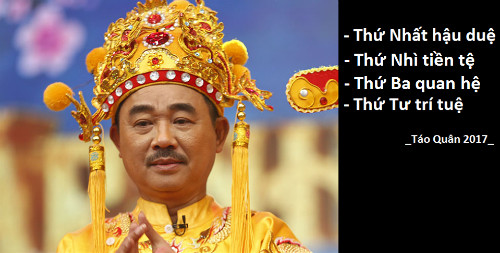 Vai Ngọc Hoàng do nghệ sĩ Quốc Khánh đảm nhận đóng vai trò như một "nút thắt" giải quyết mâu thuẫn lên cao trào của các Táo.