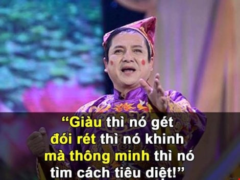 Câu nói từng được "chia sẻ" một cách chóng mặt của "Táo Xã hội" Chí Trung trong Táo quân 2016.