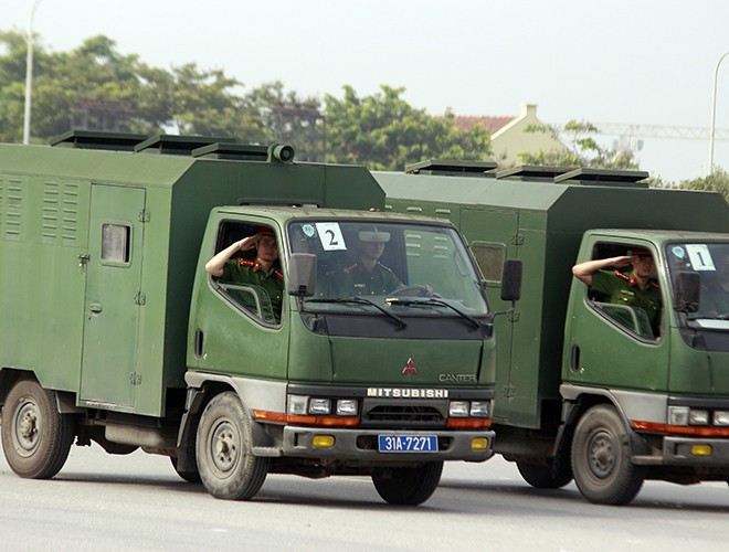 Xe chuyên dụng của cảnh sát hỗ trợ tư pháp
