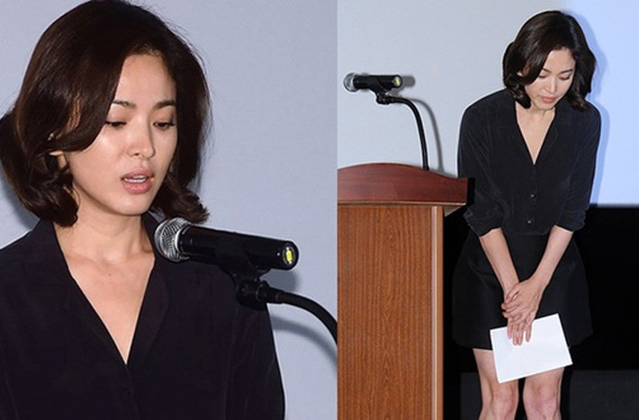 Năm 2014, Song Hye Kyo phải họp báo xin lỗi vì đã trốn thuế khi cô khai thiếu hơn 2,5 tỷ won (khoảng 50 tỷ đồng) tiền thuế trong vòng 3 năm từ năm 2009. Vì hành động này mà Song đã bị khán giả tẩy chay trong một thời gian dài.