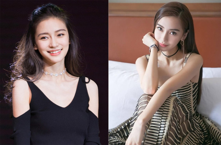 Truyền thông Trung Quốc gọi Angelababy là “búp bê sống” bởi gương mặt đẹp không tì vết.