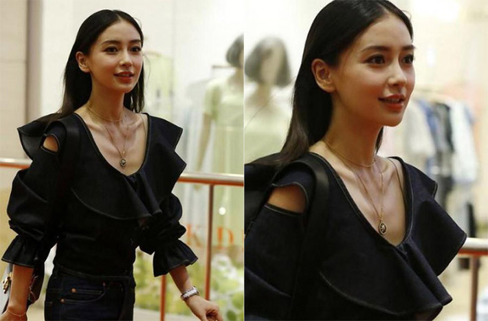 Mặc dù gương mặt ngày càng xinh đẹp nhưng Angelababy không ít lần bị chê bai vì thân hình quá gầy gò.