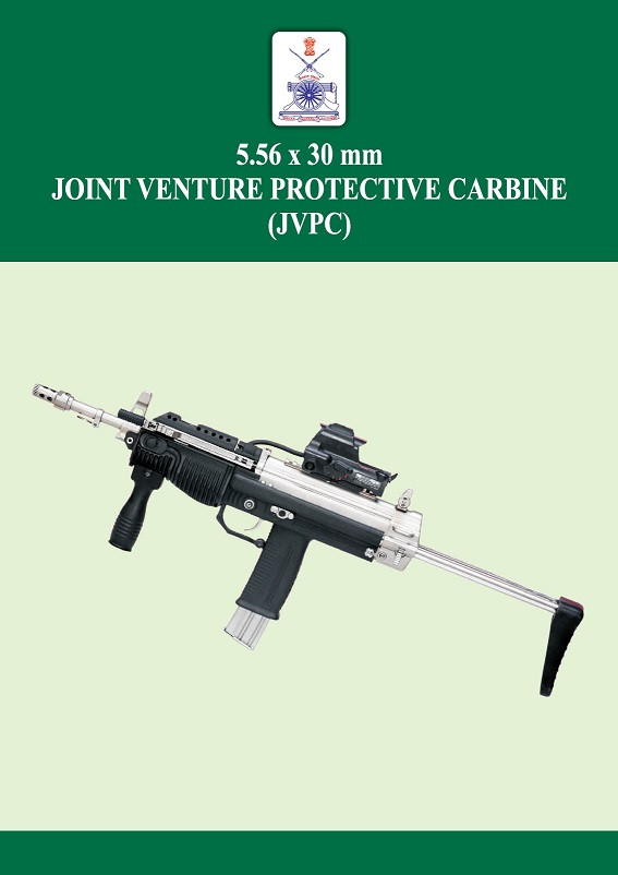 JVPC sử dụng băng đạn 30 viên, đạn được nạp qua tay cầm kiểu súng ngắn, cho phép người dùng có thể sử dụng súng bằng một tay một cách hiệu quả. Carbine được thiết kế với nhiều đường ray Picatinny khác nhau để cho phép lắp đặt các phụ kiện vũ khí hỗ trợ.