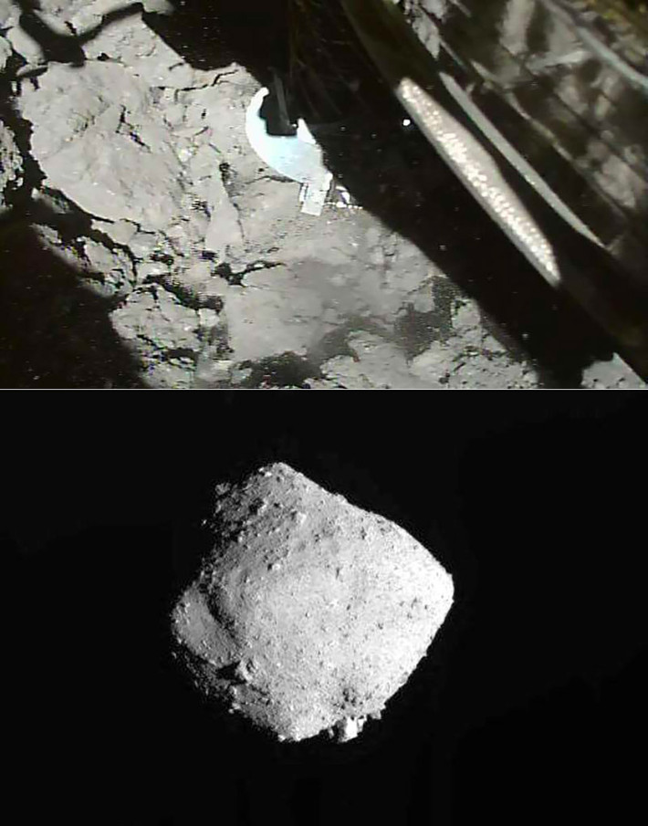 Là một tiểu hành tinh dạng cacbon, hay loại C, Ryugu chứa một lượng lớn chất hữu cơ giàu cacbon, phần lớn trong số đó có thể có nguồn gốc từ cùng một tinh vân đã sinh ra mặt trời và các hành tinh trong hệ mặt trời cách đây khoảng 4,6 tỷ năm trước.