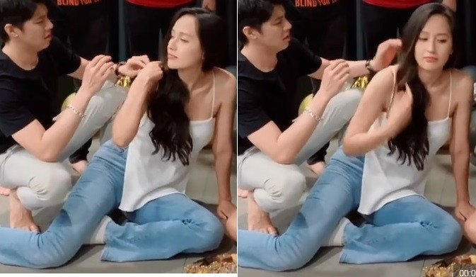 Mới đây, Noo Phước Thịnh - Mai Phương Thúy lại khiến fan được phen đứng ngồi không yêu trước khoảnh khắc đáng yêu của hai người. Theo đó trong một đoạn clip do quản lý của Noo Phước Thịnh đăng tải, cặp đôi có cử chỉ thân mật như người yêu của nhau. Nàng hậu chủ động kéo tay nam ca sĩ sát về phía mình để chụp ảnh. Trong khi đó, Noo Phước Thịnh lại tinh tế, ga lăng giúp Mai Phương Thúy chỉnh lại dây áo bị lệch khỏi vai và vén lại tóc cho gọn gàng.