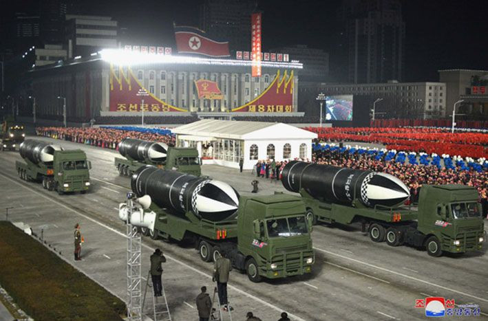 Đây được cho rằng có thể chính là mẫu SLBM đã xuất hiện trong buổi Triển lãm Quốc phòng Triều Tiên diễn ra hồi trung tuần tháng 10 vừa qua.