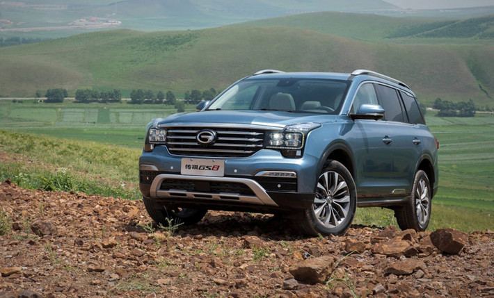 GAC Trumpchi GS8 cũng là mẫu xe ôtô Trung Quốc thừa hưởng nền tảng khung gầm từ Fiat, giống với các mẫu Lancia Thesis hay Alfa Romeo 166.