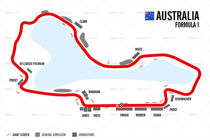 Đường đua Melbourne, Australia. Đường đua này đã từng tổ chức chặng đua Melbourne Grand Prix từ năm 1996. Nhiều thông tin còn cho biết đường đua này đã từng tổ chức cả Supercars Championship Melbourne 400.