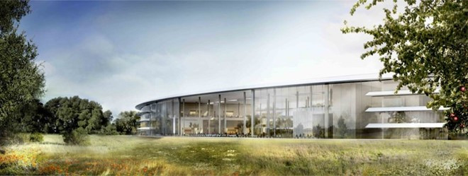 Đây không phải là lần đầu tiên Apple gây ấn tượng với trụ sở làm việc. Năm 2013, Apple đã cho xây dựng văn phòng Spaceship tại Mỹ. Trông nó giống như con tàu vũ trụ hình tròn nằm trên một khu vực rộng lớn bao bọc bởi cây xanh.